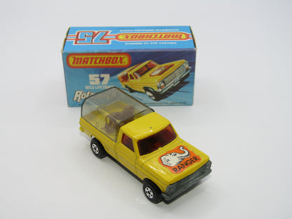 Matchbox Superfast 57C Wild Life Truck DARK YELLOW Body Smoke Canopy