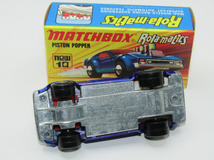 Matchbox Superfast 10B Piston Popper Dark Metallic Blue