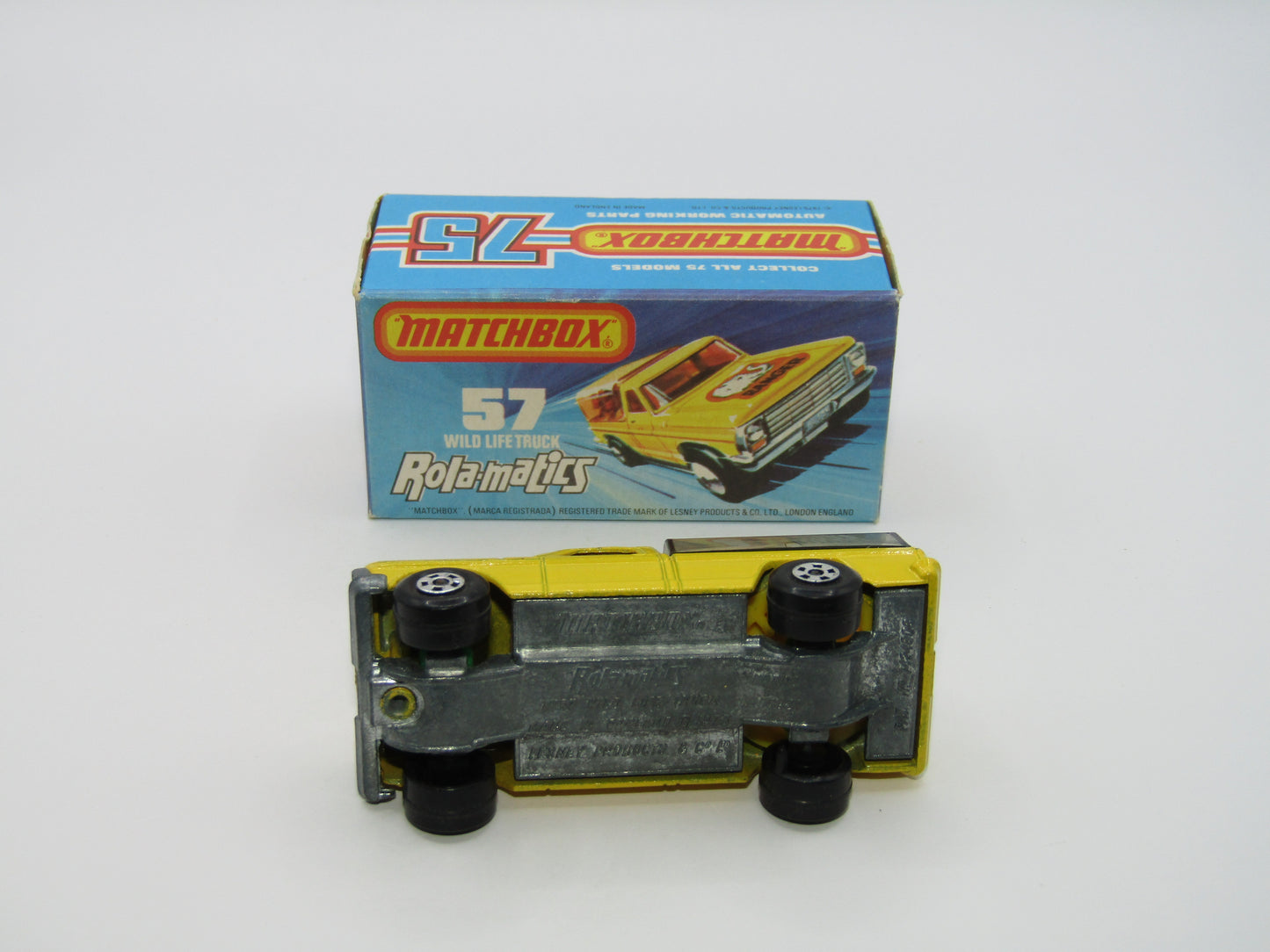 Matchbox Superfast 57C Wild Life Truck DARK YELLOW Body Smoke Canopy