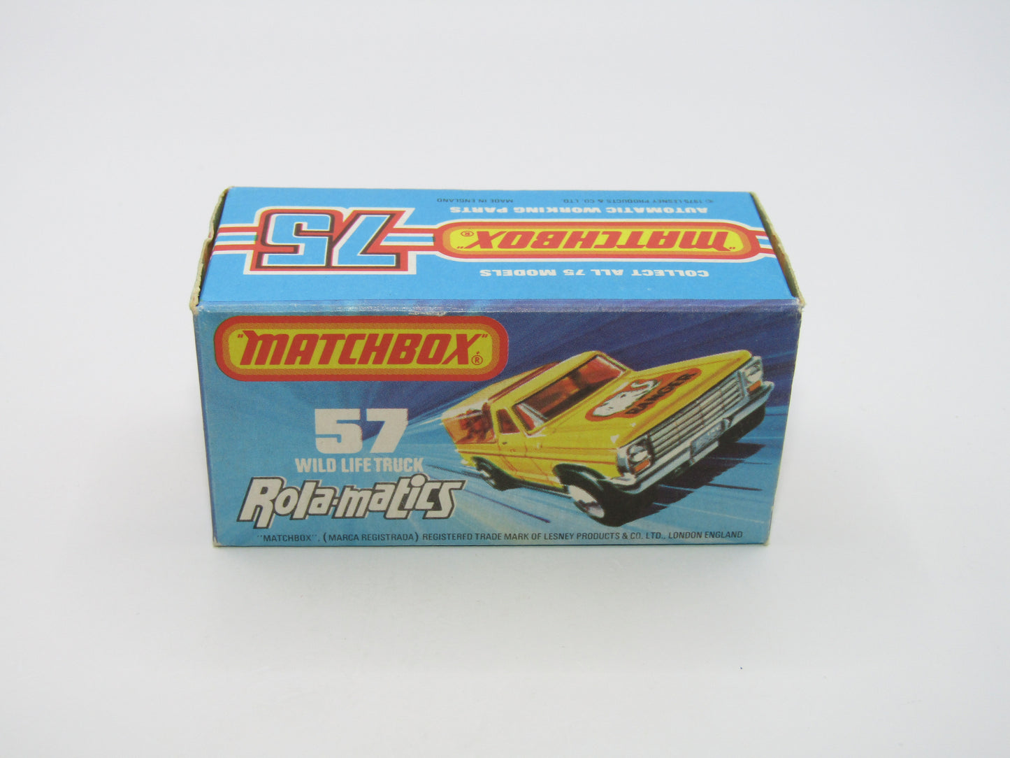 Matchbox Superfast 57C Wild Life Truck DARK YELLOW Body Smoke Canopy