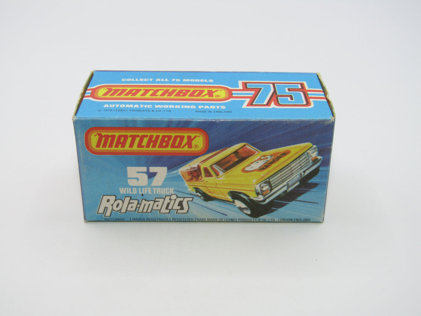 Matchbox Superfast 57C Wild Life Truck DARK YELLOW Body Smoke Canopy