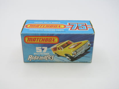 Matchbox Superfast 57C Wild Life Truck DARK YELLOW Body Smoke Canopy