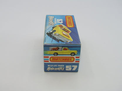 Matchbox Superfast 57C Wild Life Truck DARK YELLOW Body Smoke Canopy