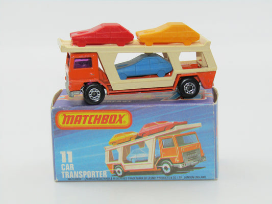 Matchbox Superfast 11C Car Transporter PURPLE Windows Unpainted Base