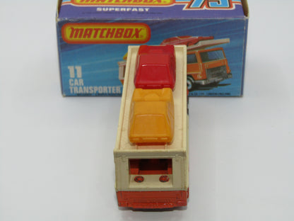 Matchbox Superfast 11C Car Transporter PURPLE Windows Unpainted Base