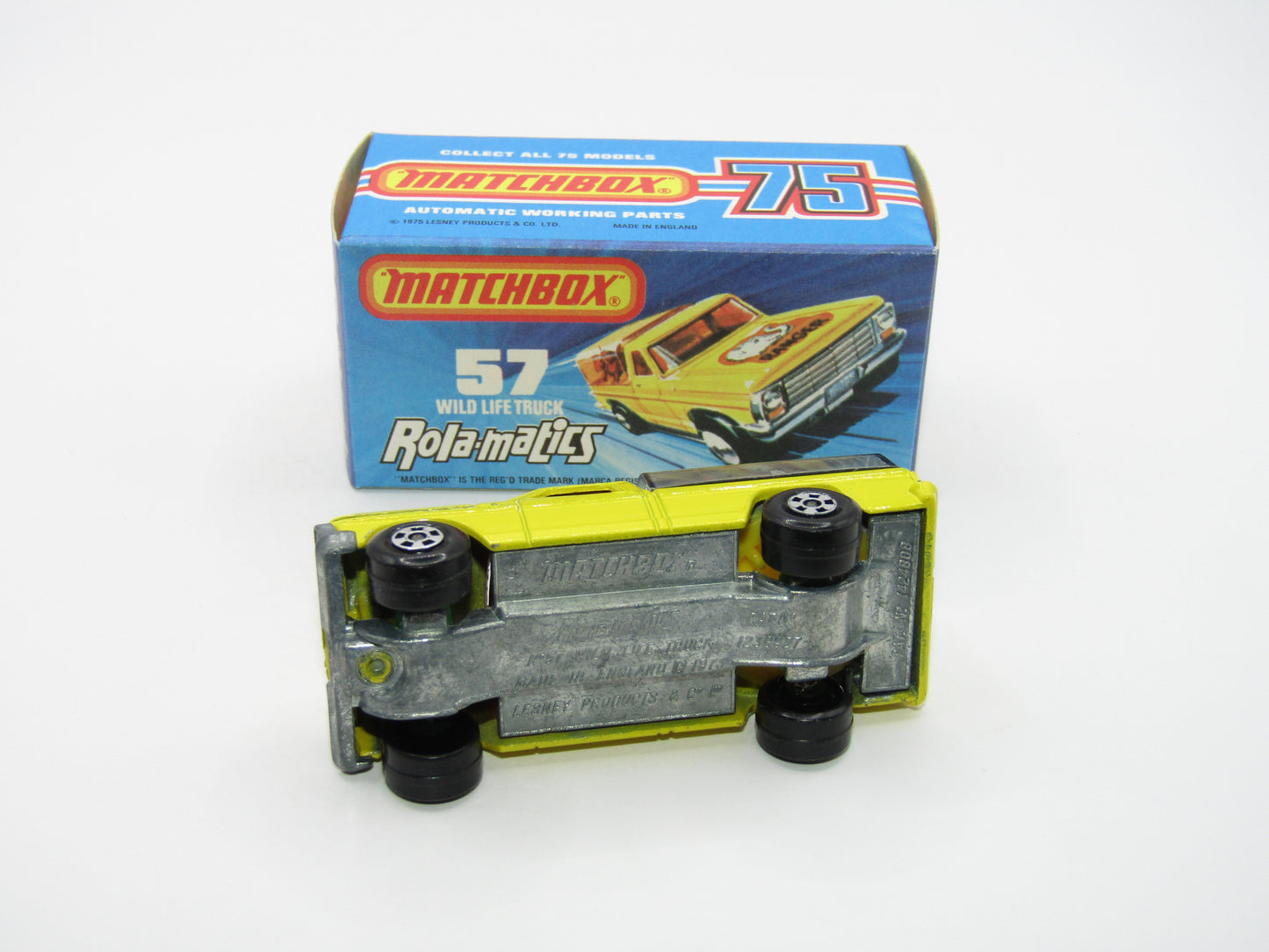 Matchbox Superfast 57C Wild Life Truck Orange Lions Smoke Canopy