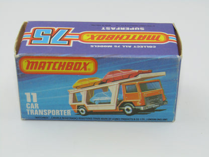Matchbox Superfast 11C Car Transporter PURPLE Windows Unpainted Base
