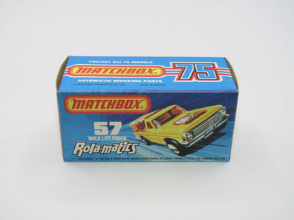 Matchbox Superfast 57C Wild Life Truck Orange Lions Smoke Canopy