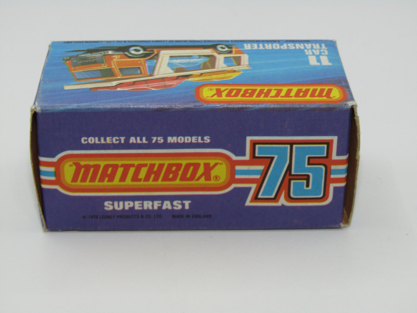 Matchbox Superfast 11C Car Transporter PURPLE Windows Unpainted Base