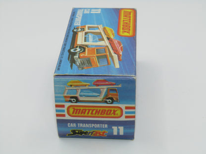 Matchbox Superfast 11C Car Transporter PURPLE Windows Unpainted Base