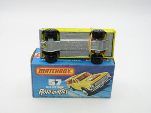 Matchbox Superfast 57C Wild Life Truck SILVER Base Amber Canopy