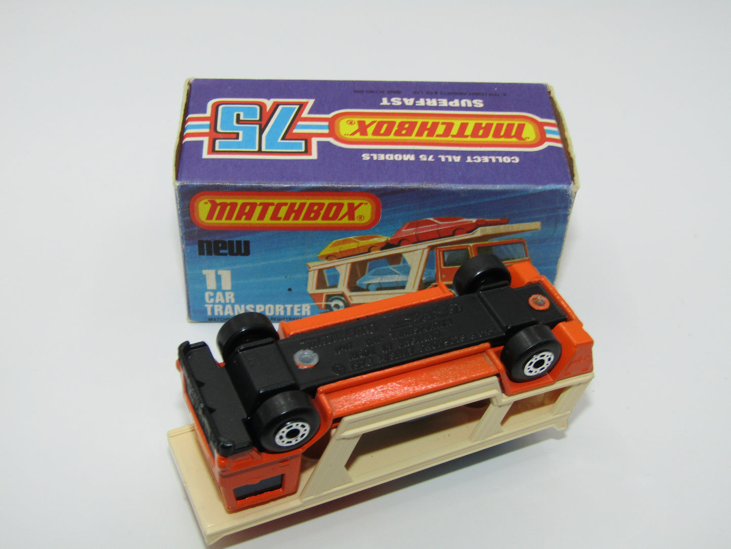Matchbox Superfast 11C Car Transporter 2 BLUE CARS