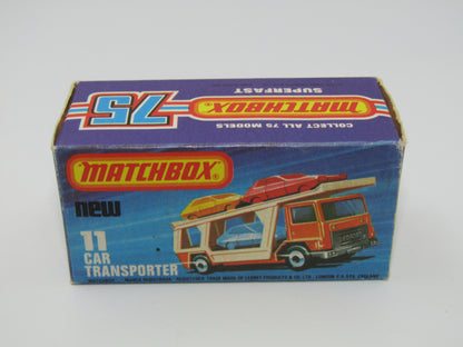 Matchbox Superfast 11C Car Transporter 2 BLUE CARS