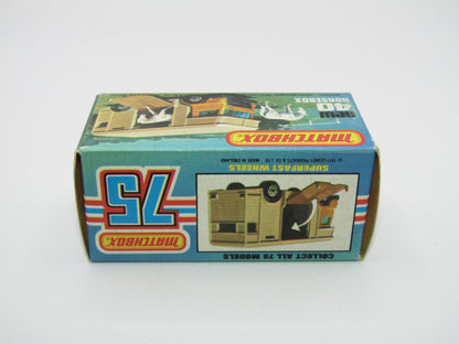 Matchbox Superfast 40B Horse Box Orange UNPAINTED Base GREEN Door