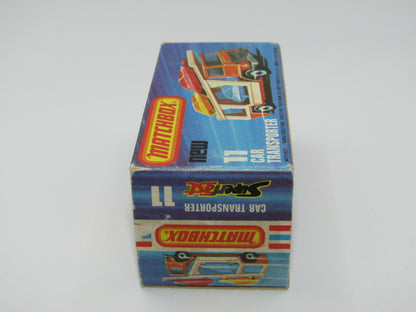 Matchbox Superfast 11C Car Transporter 2 BLUE CARS