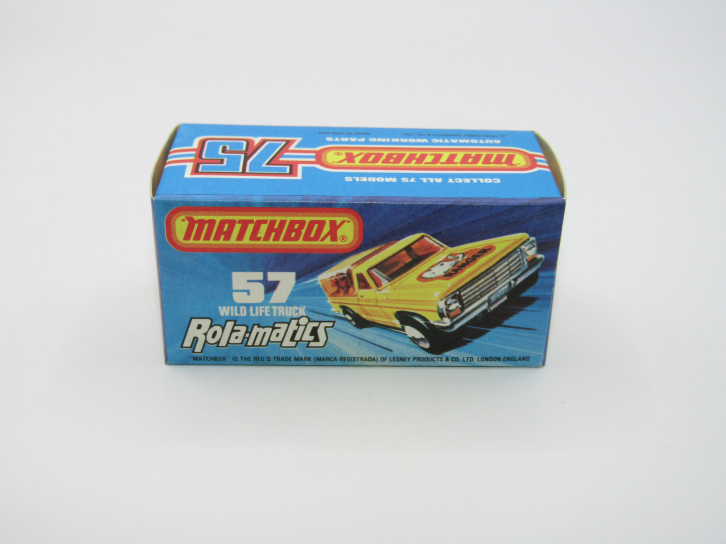 Matchbox Superfast 57C Wild Life Truck SILVER Base Amber Canopy