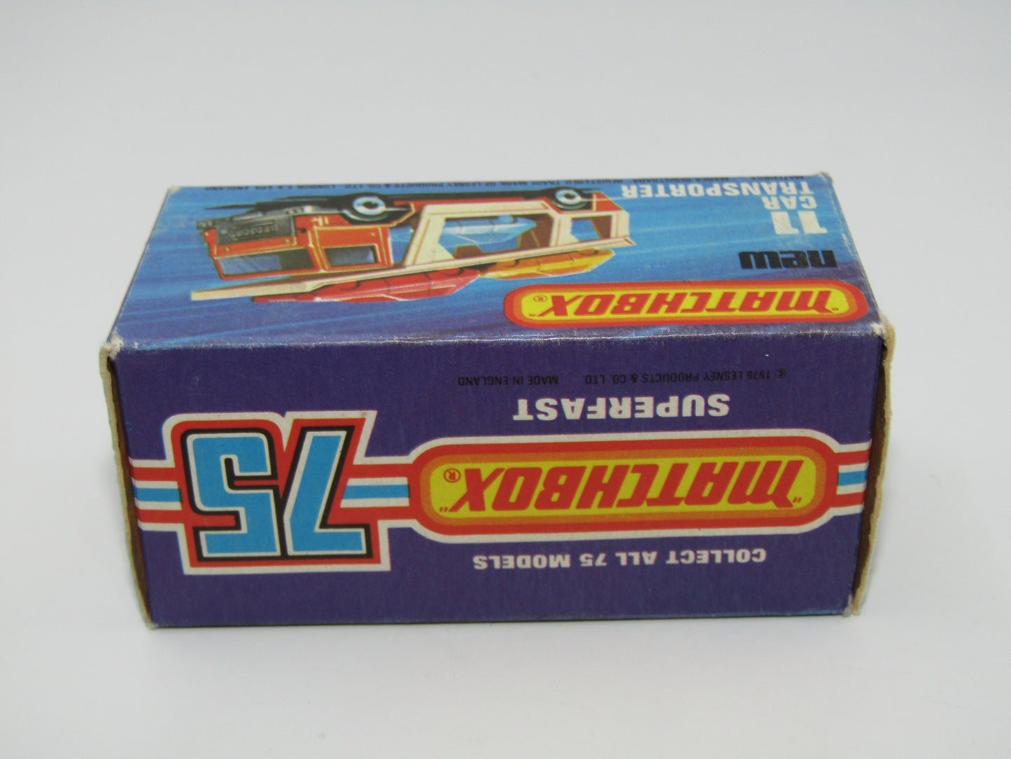 Matchbox Superfast 11C Car Transporter 2 BLUE CARS