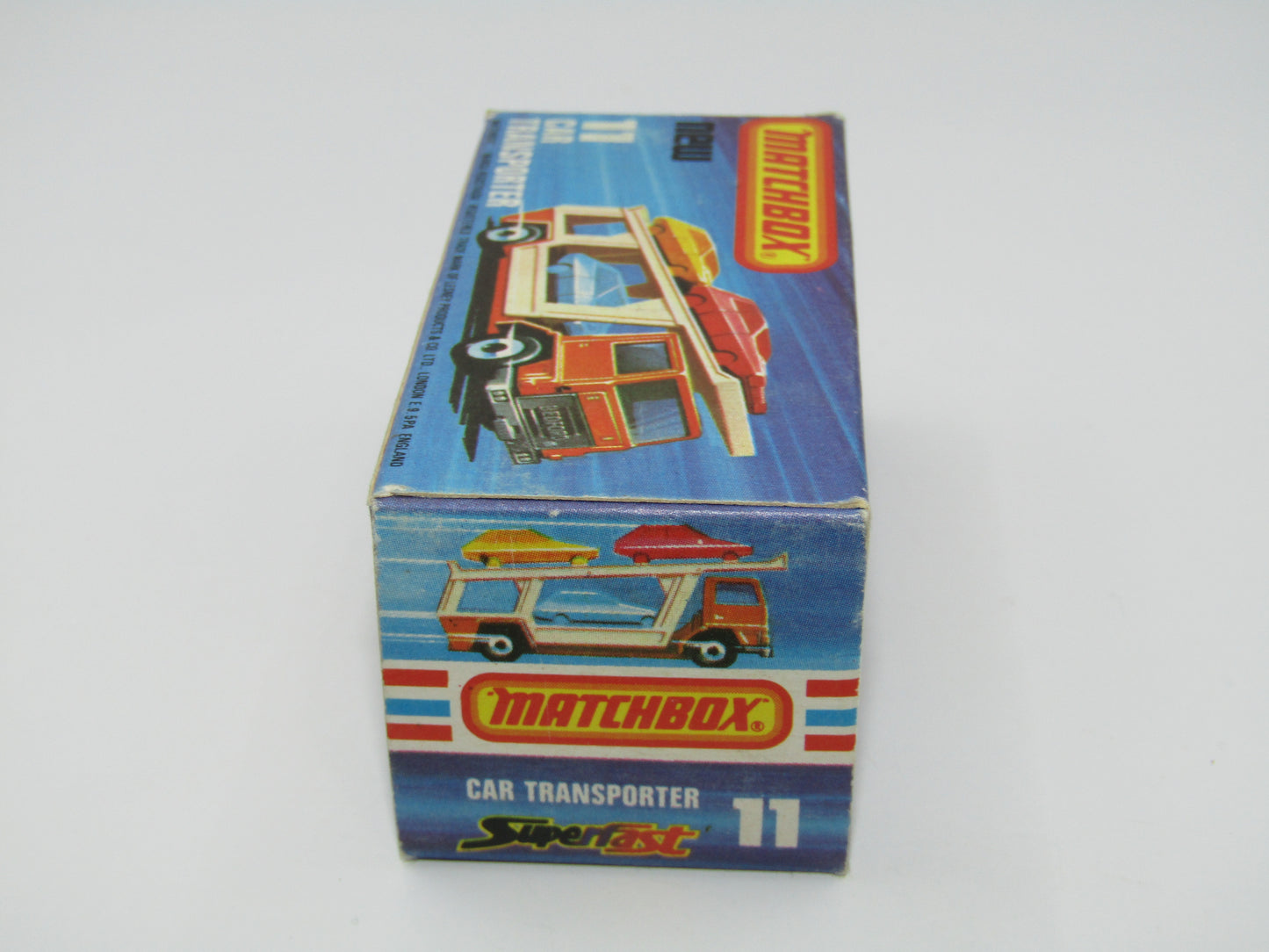 Matchbox Superfast 11C Car Transporter 2 BLUE CARS