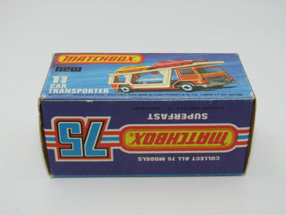 Matchbox Superfast 11C Car Transporter 2 BLUE CARS