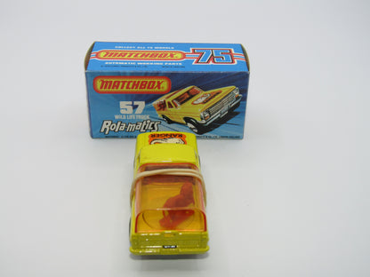 Matchbox Superfast 57C Wild Life Truck Orange Lion Amber Canopy