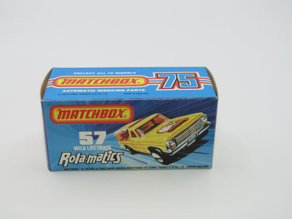Matchbox Superfast 57C Wild Life Truck Orange Lion Amber Canopy