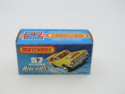 Matchbox Superfast 57C Wild Life Truck Orange Lion Amber Canopy