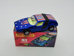 Matchbox Superfast 41B Siva Spyder Streakers Light Metallic Blue