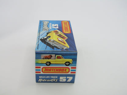 Matchbox Superfast 57C Wild Life Truck Orange Lion Amber Canopy