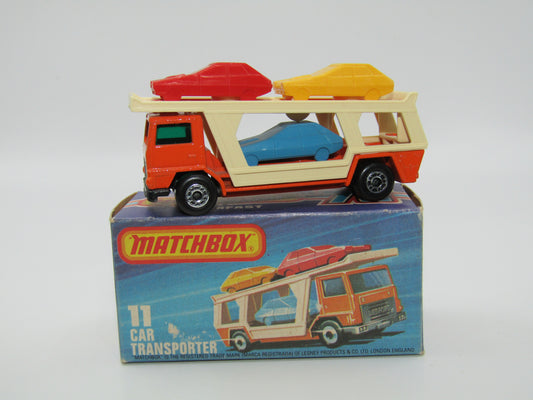 Matchbox Superfast 11C Car Transporter GREEN Windows