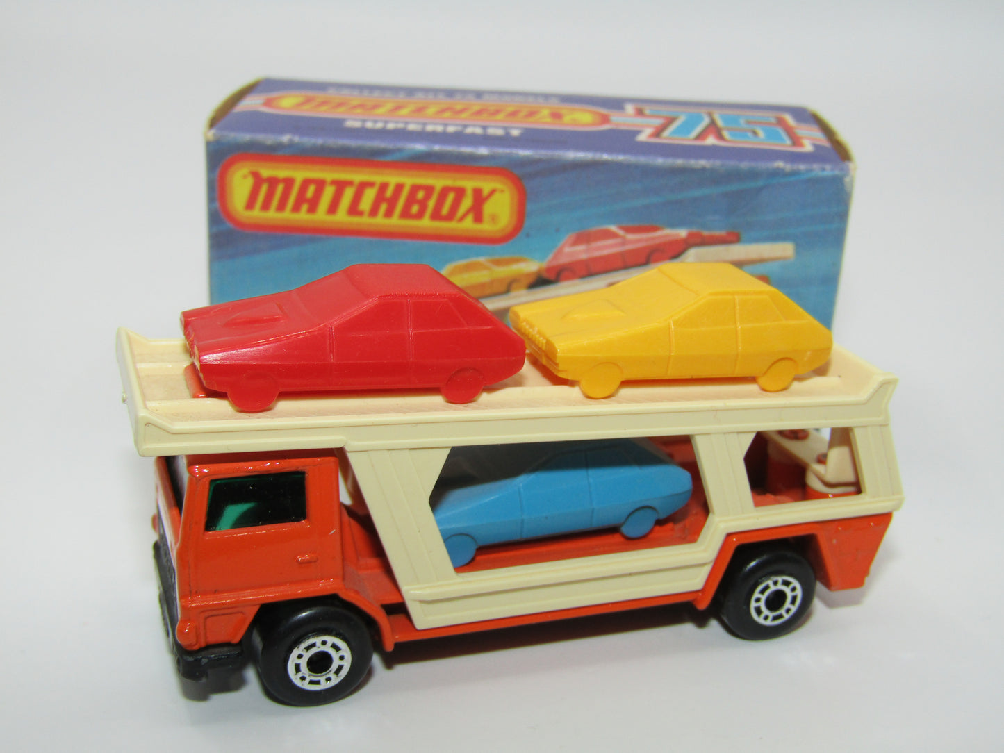Matchbox Superfast 11C Car Transporter GREEN Windows