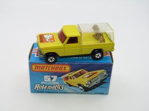 Matchbox Superfast 57C Wild Life Truck Brown Lion CLEAR Canopy