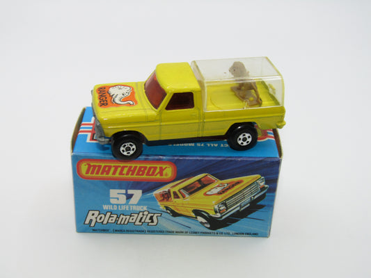 Matchbox Superfast 57C Wild Life Truck Brown Lion CLEAR Canopy