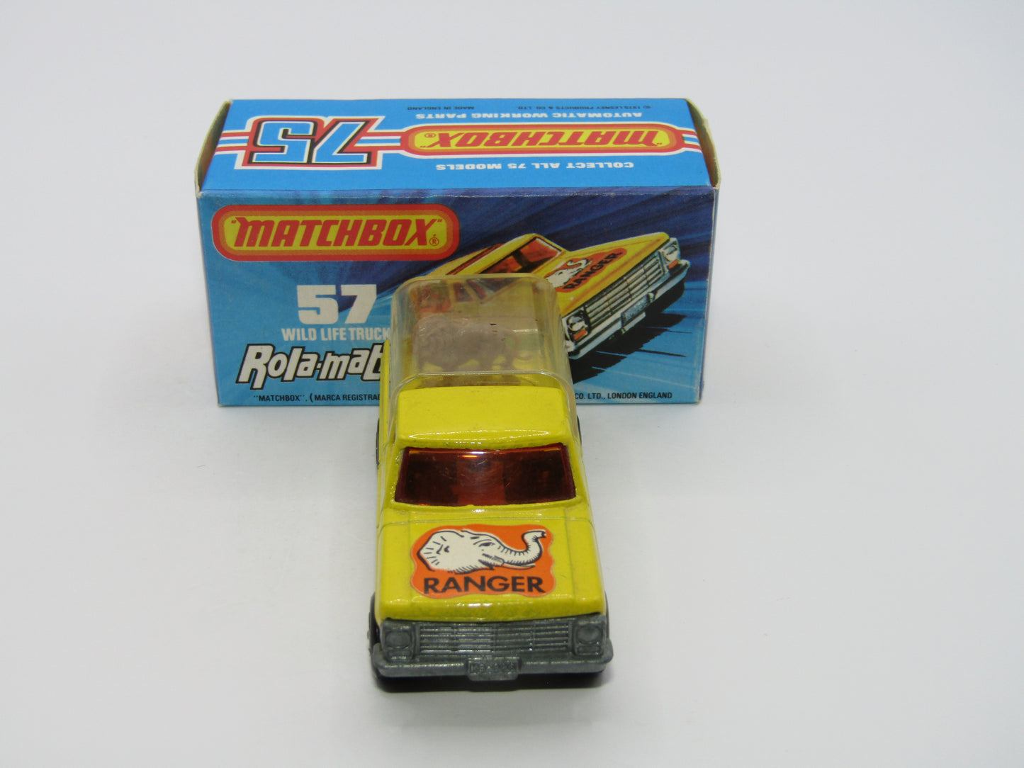 Matchbox Superfast 57C Wild Life Truck Brown Lion CLEAR Canopy