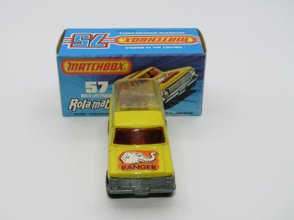 Matchbox Superfast 57C Wild Life Truck Brown Lion CLEAR Canopy