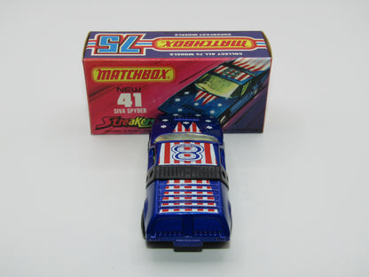 Matchbox Superfast 41B Siva Spyder Streakers Light Metallic Blue