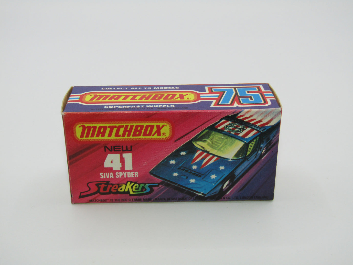 Matchbox Superfast 41B Siva Spyder Streakers Light Metallic Blue