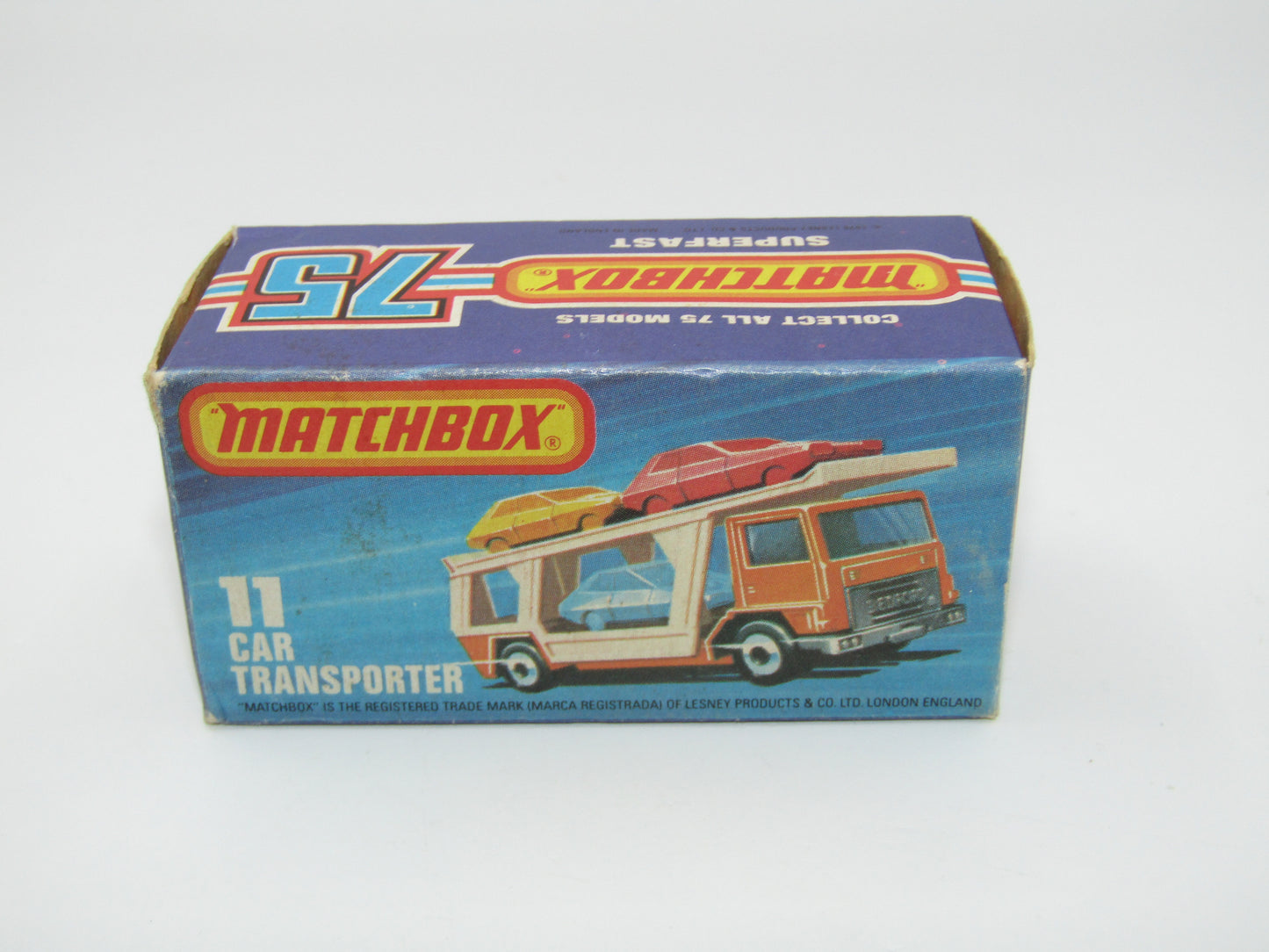 Matchbox Superfast 11C Car Transporter GREEN Windows