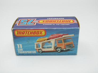 Matchbox Superfast 11C Car Transporter GREEN Windows