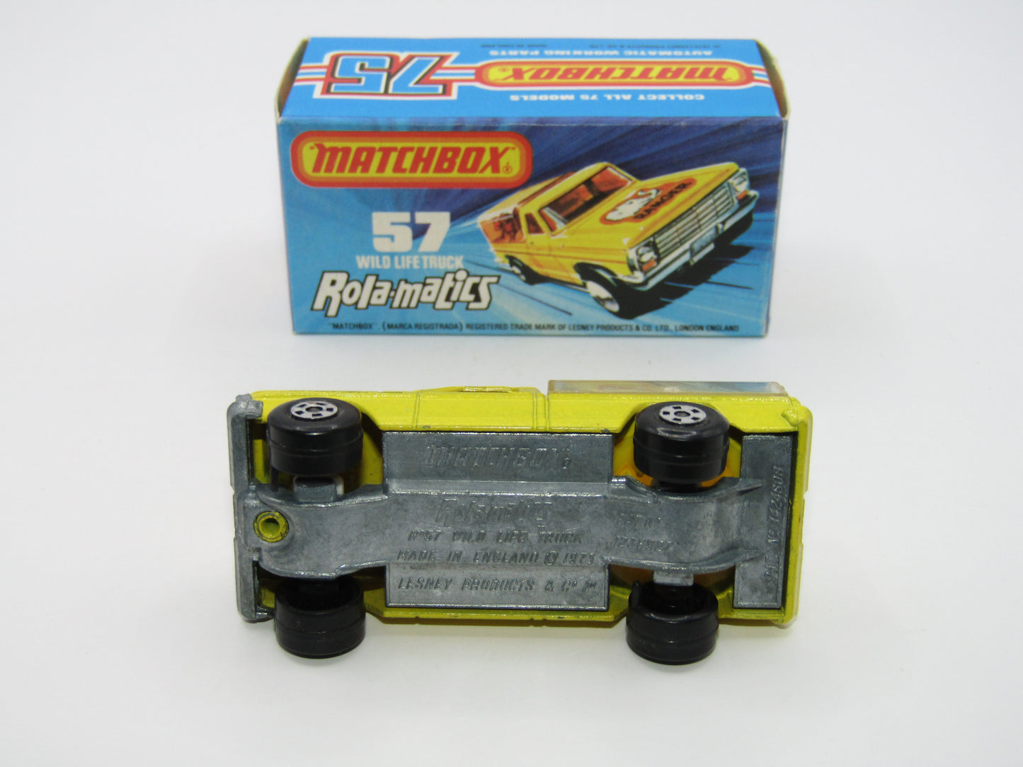 Matchbox Superfast 57C Wild Life Truck Brown Lion CLEAR Canopy
