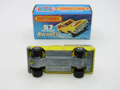 Matchbox Superfast 57C Wild Life Truck Brown Lion CLEAR Canopy