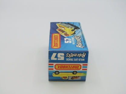 Matchbox Superfast 57C Wild Life Truck Brown Lion CLEAR Canopy
