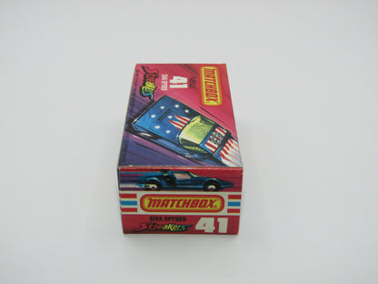 Matchbox Superfast 41B Siva Spyder Streakers Light Metallic Blue