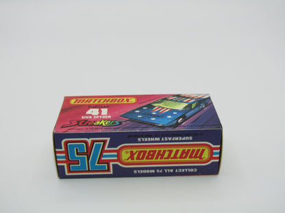 Matchbox Superfast 41B Siva Spyder Streakers Light Metallic Blue