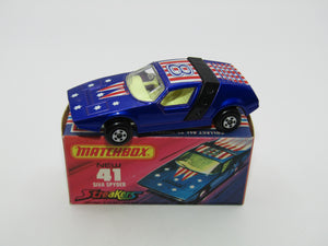 Matchbox Superfast 41B Siva Spyder Streakers Dark Metallic Blue