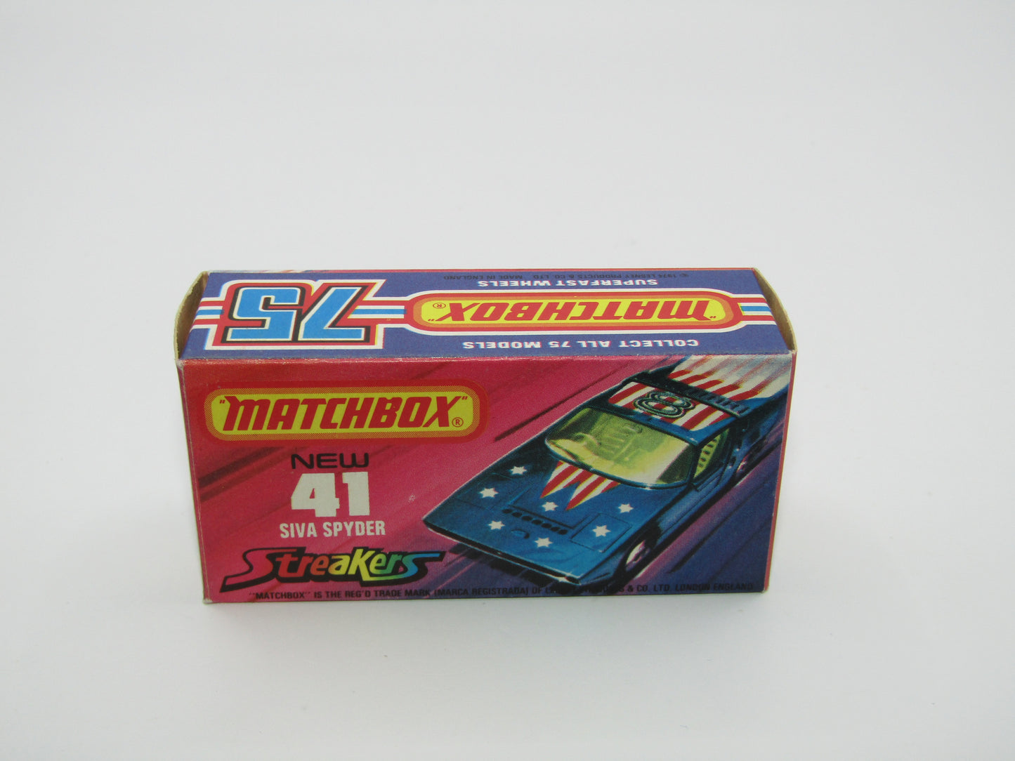 Matchbox Superfast 41B Siva Spyder Streakers Dark Metallic Blue