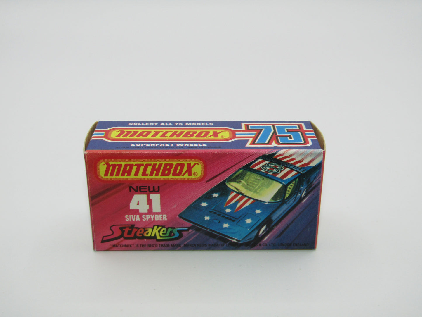 Matchbox Superfast 41B Siva Spyder Streakers Dark Metallic Blue