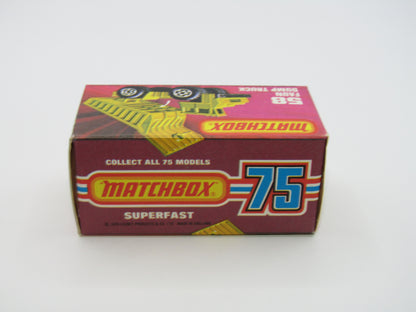 Matchbox Superfast 58C Faun Dump Truck RED Dumper ENGLAND Base