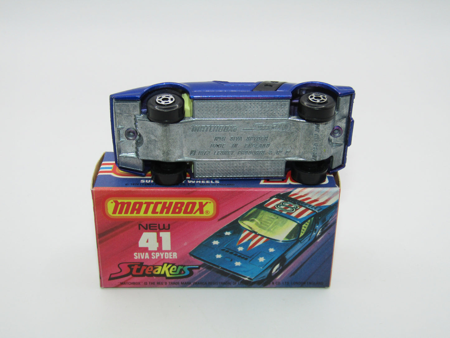 Matchbox Superfast 41B Siva Spyder Streakers 5 Spoke NARROW Wheels