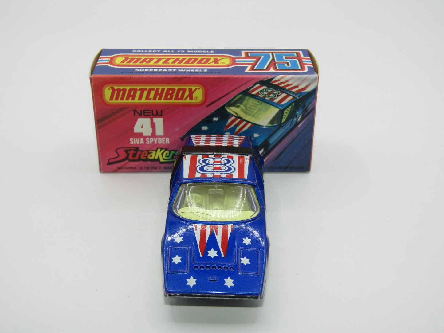 Matchbox Superfast 41B Siva Spyder Streakers 5 Spoke NARROW Wheels
