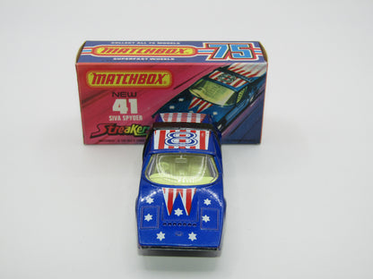 Matchbox Superfast 41B Siva Spyder Streakers 5 Spoke NARROW Wheels